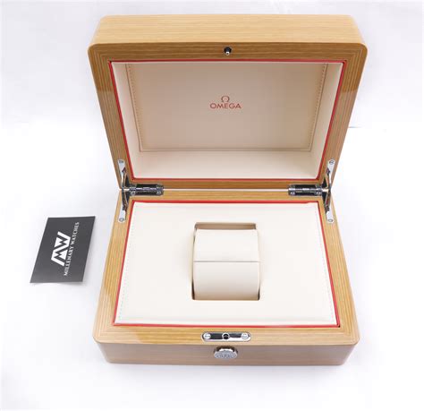 omega wooden watch box